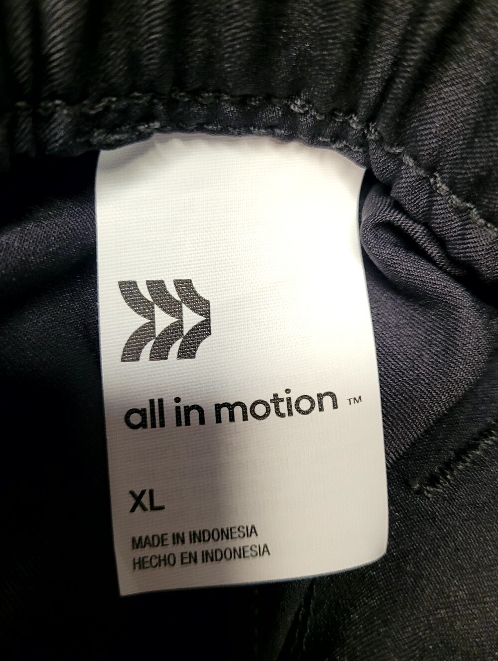 All In Motion Black High Rise Athletic Golf Shorts Elastic Waist Band Size XL - Picture 3 of 4